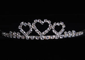 Three Open Hearts Tiara