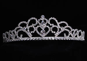 Silver Heart Tiara